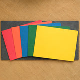 Set of 5 Landscape Lesson Books 12.6" x 9.45" - Red, Orange, Yellow, Blue, Green - no onion skin