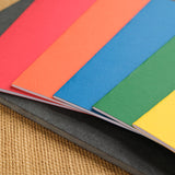 Set of 5 Landscape Lesson Books 12.6" x 9.45" - Red, Orange, Yellow, Blue, Green - no onion skin