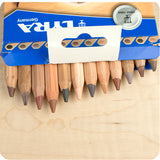 Lyra Color Giants Skin Tone Pencils, Set of 12, 7" Unlacquered Hexagon Barrels