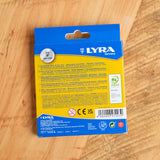 Lyra Ferby (Short) Colored Pencils, Set of 12, 4.75" Unlacquered Triangular Barrel