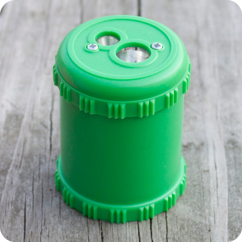 Green Solid Drum Pencil Sharpener