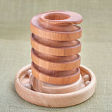 Wood Desktop Marble Run Pencil Holder - Maple & Cherry