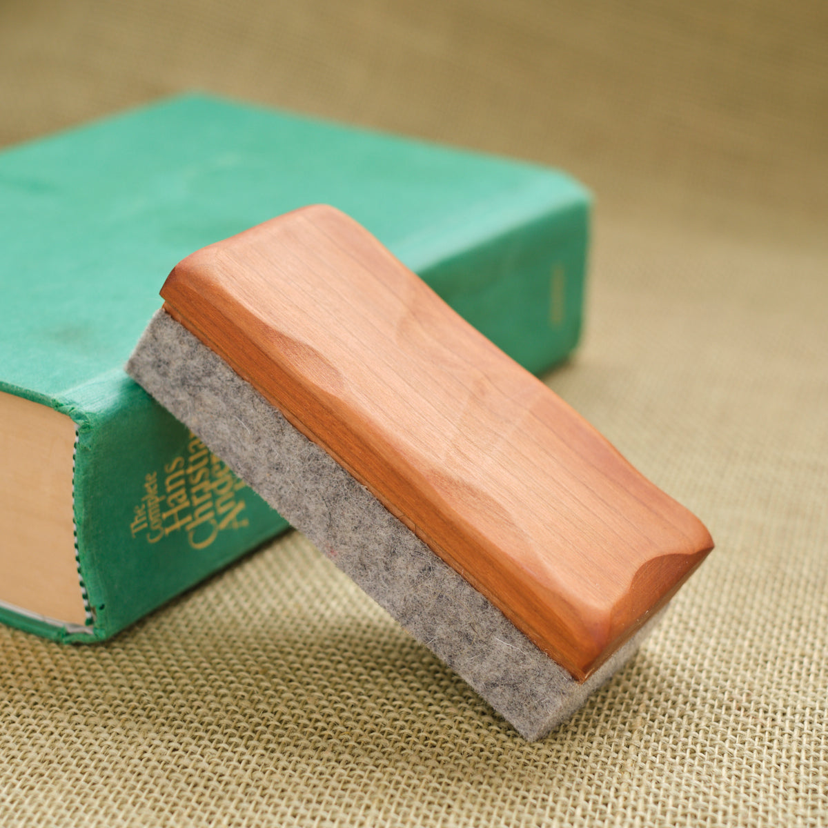 Chalkboard Eraser with Sculpted Wooden Handle