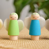 Vibrant Peg Angels - Set of 6