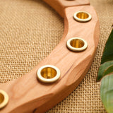 Cherry Birthday Ring - 16 (with removable brass candle cups - with or without candles)