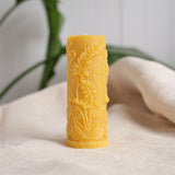 Rustic Ferns Beeswax Pillar Candle