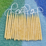Beeswax Birthday Cake Candles, Set of 20