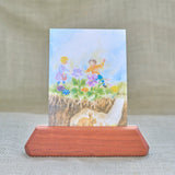 Cherry Wooden Postcard Holder - 6" Long