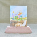 Maple Wood Postcard Holder - 6" Long