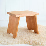 Cherry Step Stool Bench, 9" or 14" Tall