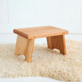Cherry Step Stool Bench, 9" or 14" Tall
