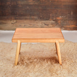 Step Stool Bench, 9" High, Cherry (solid top)