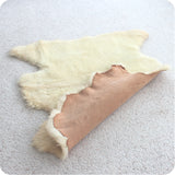 Vegetable-Tanned Sheared Short Hair Sheepskin Rug