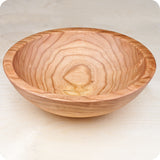 5"- 6" Thick Rim Wooden Bowl, Cherry