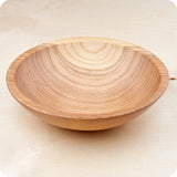 7" Thick Rim Wooden Bowl Cherry