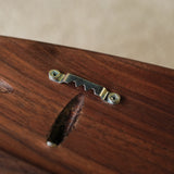 3 Tiered Walnut Wood Wall Shelf - 24" L x 6" D x 17" H - Three Shelves