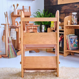 32" Adjustable Storage Unit with 2 Crates with Art/Music Shelf Top - 17" L x 12" W x 32" H