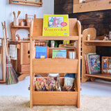 32" Adjustable Storage Unit with 2 Crates with Art/Music Shelf Top - 17" L x 12" W x 32" H