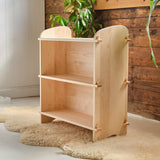 Solid Back Maple Wood Bookshelf