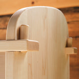 Solid Back Maple Wood Bookshelf