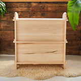 Solid Back Maple Wood Bookshelf