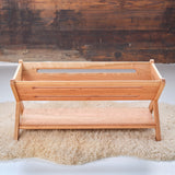 Solid Cherry Wood Trough-Style Bookcase/Storage - 32" L x 16" H x 15 3/4" W