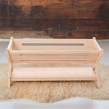 Maple Wood Trough-Style Bookcase/Storage - 32" L x 16" H x 15 3/4" W