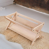 Maple Wood Trough-Style Bookcase/Storage - 32" L x 16" H x 15 3/4" W