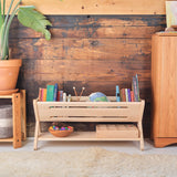 Maple Wood Trough-Style Bookcase/Storage - 32" L x 16" H x 15 3/4" W