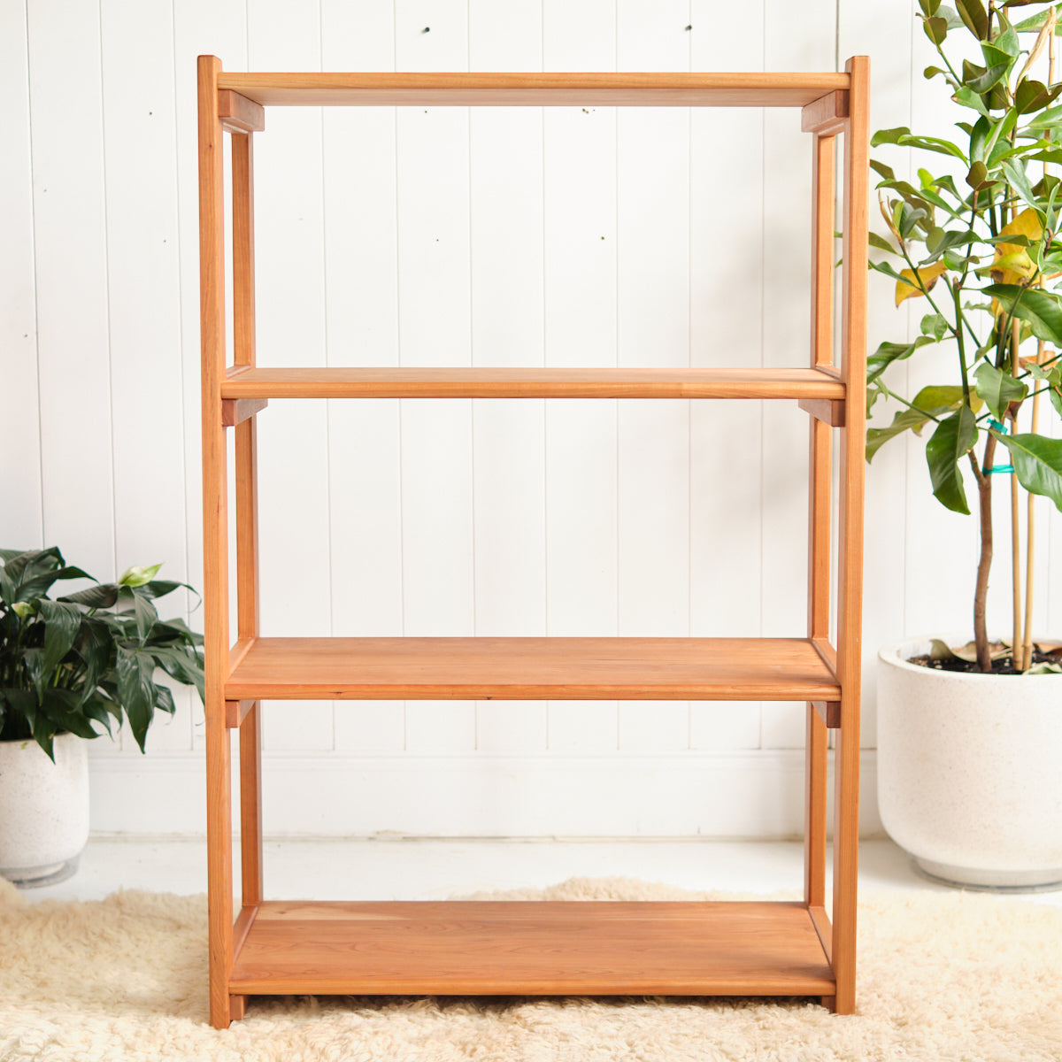 Cherry Open Shelving - 4 Shelves