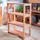 Cherry Open Shelving - 4 Shelves