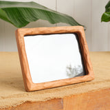 5" x 7" Cherry Wood Sculpted Picture Frame with Cardboard Easel Backing