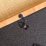 5" x 7" Cherry Wood Sculpted Picture Frame with Cardboard Easel Backing