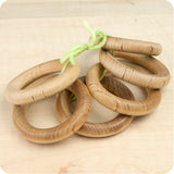 Solid Maple Craft Rings, 2.75", Set of 6