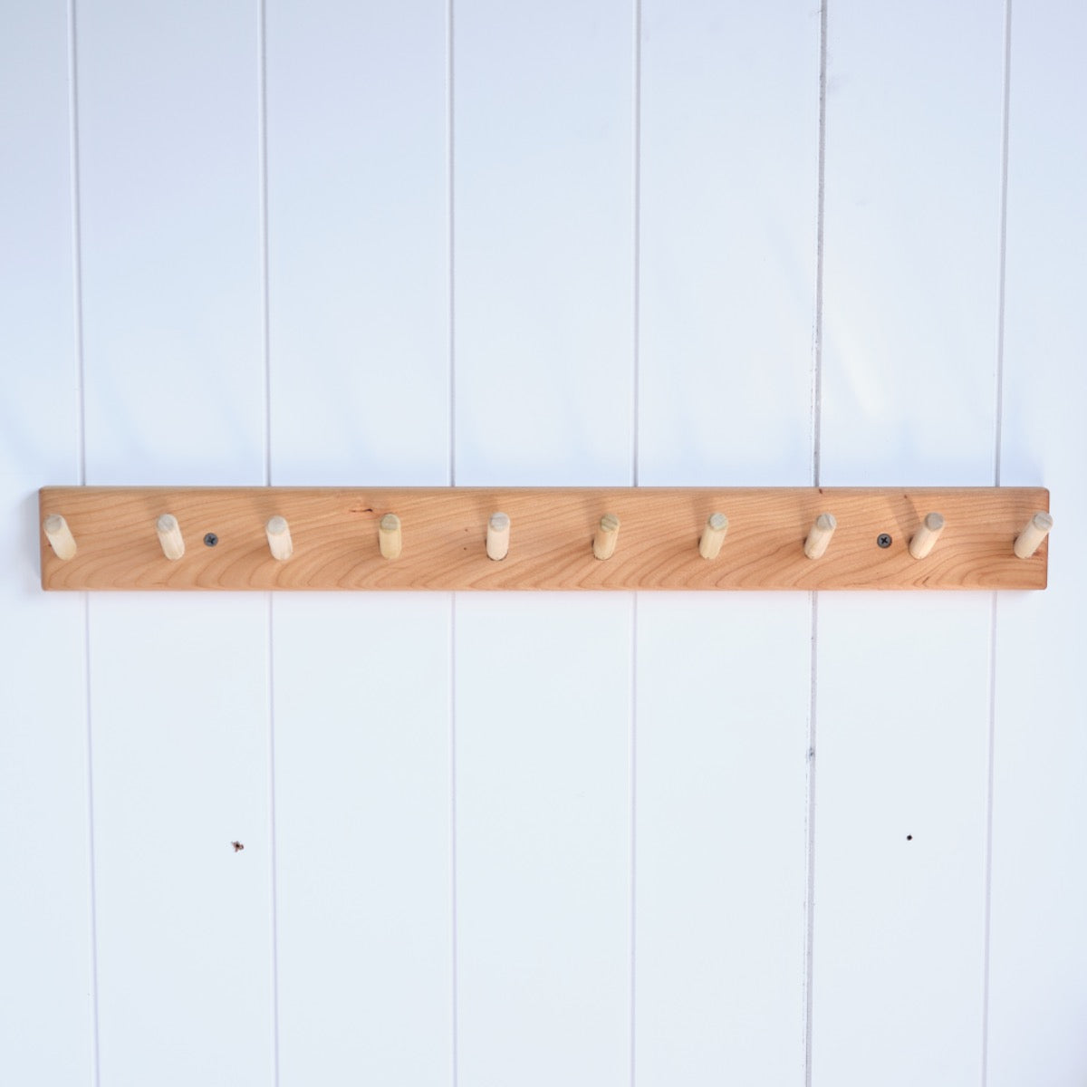 Cherry Wood Coat Racks (Playroom Rack) - 18", 24", or 33.5" long