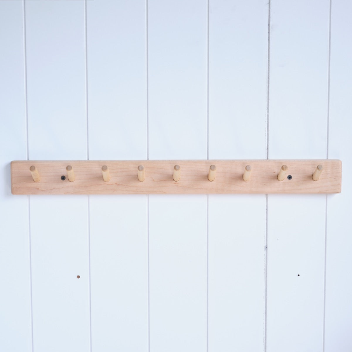 Maple Wood Coat Racks (Playroom Rack) - 18", 24", or 33.5" long