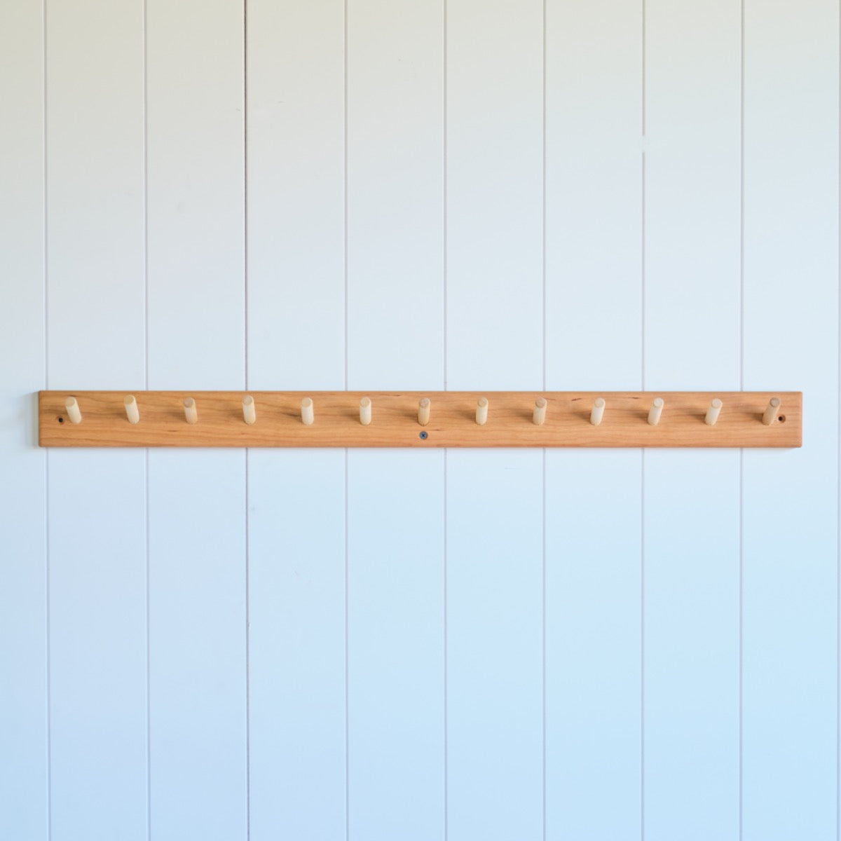 Cherry Wood Coat Racks (Playroom Rack) - 18", 24", or 33.5" long