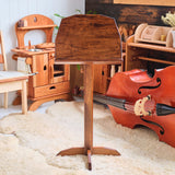 Music Stand with Walnut Stain Finish - 28" Stem