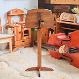 Music Stand with Walnut Stain Finish - 28" Stem