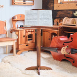 Music Stand with Walnut Stain Finish - 28" Stem