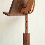 Rustic Walnut Music Stand - 28" or 40" Stem