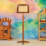 Rustic Walnut Music Stand - 28" or 40" Stem