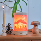 Toverlux Lantern with Seasonal Shade Artwork by Baukje Exbler