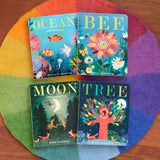 Moon: A Peek-Through Picture Book by Britta Teckentrup- Board Book
