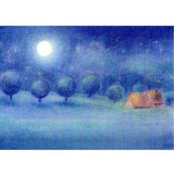 By Night Postcard by Ruth Elsasser - 4 1/8" x 5 13/16"