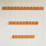 Cherry Wood Coat Racks (Playroom Rack) - 18", 24", or 33.5" long