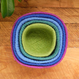 Round Felted Nesting Bowls - Set of 5