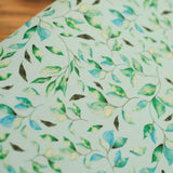 Cotton Gift Bags - Green and Blue Leaves