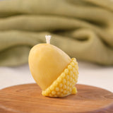 Acorn Shaped Beeswax Candle