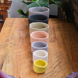 Round Felted Nesting Bowls - Earth Tones - Set of 7